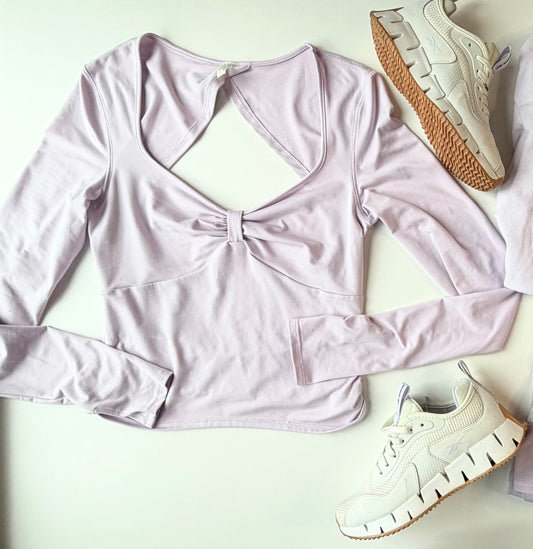 PURPLE FREE PEOPLE TOP M