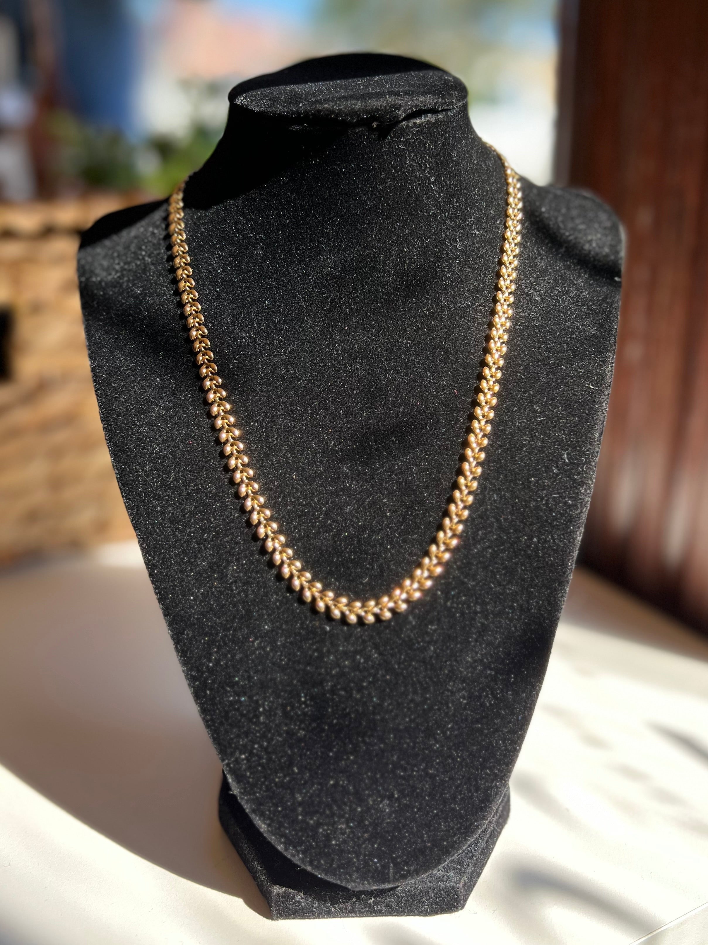 18K NON TARNISH SNAKE NECKLACE