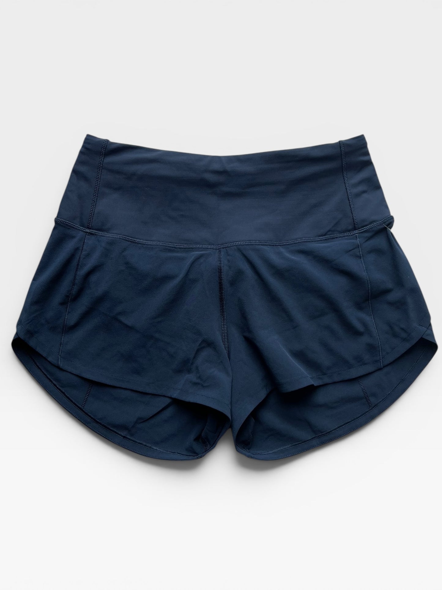 NAVY LULULEMON SHORTS 4