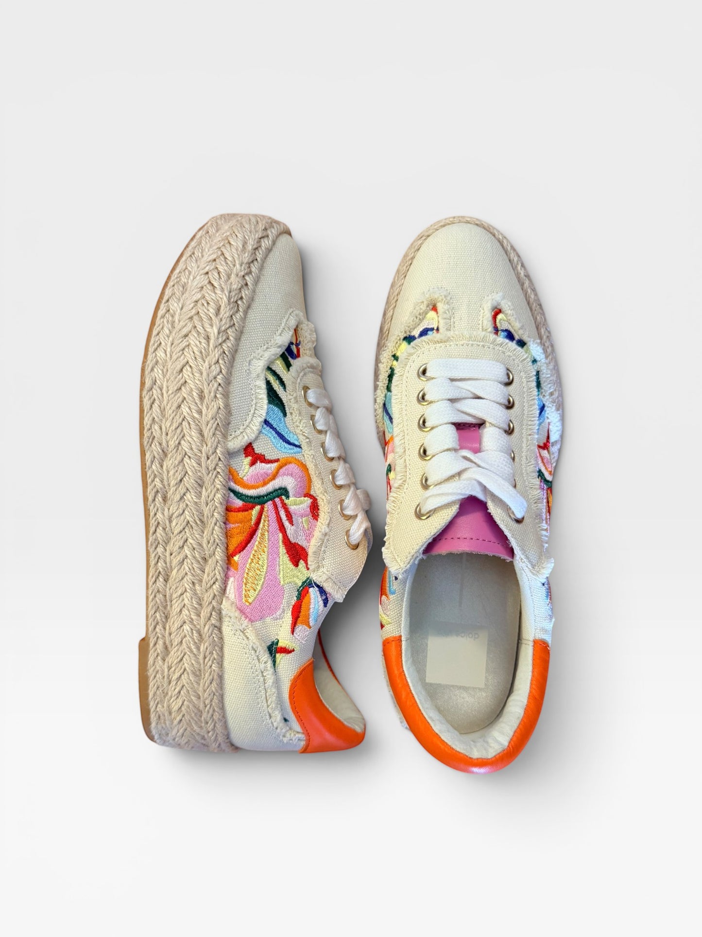 FLORAL DOLCE VITA “FREDY” PLATFORM SNEAKERS (NEW) 7