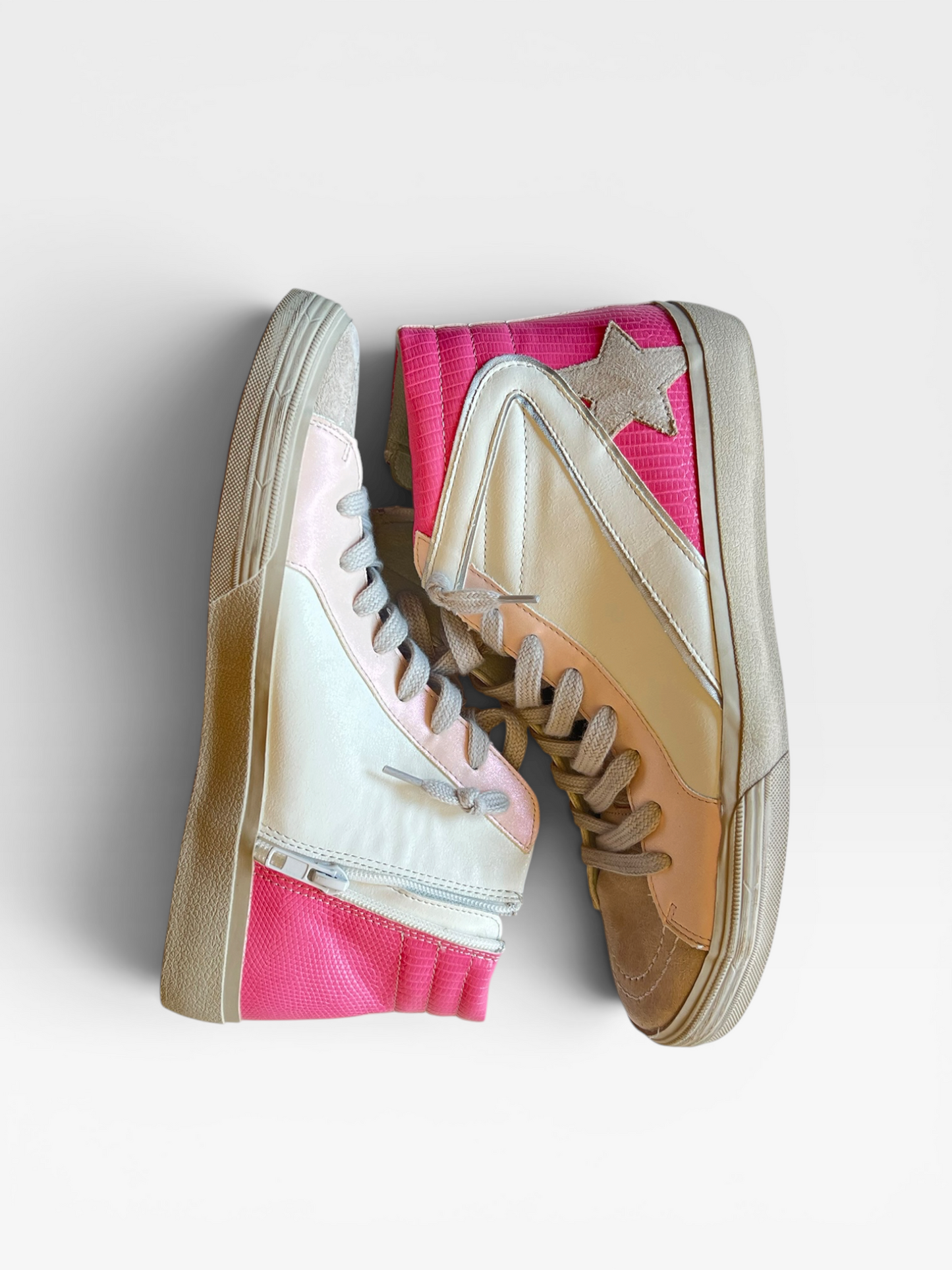 PINK/WHITE SHU SHOP SHOES 10