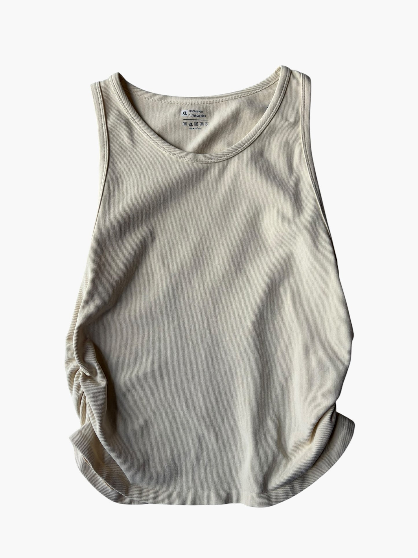 CREAM TANK TOP XL