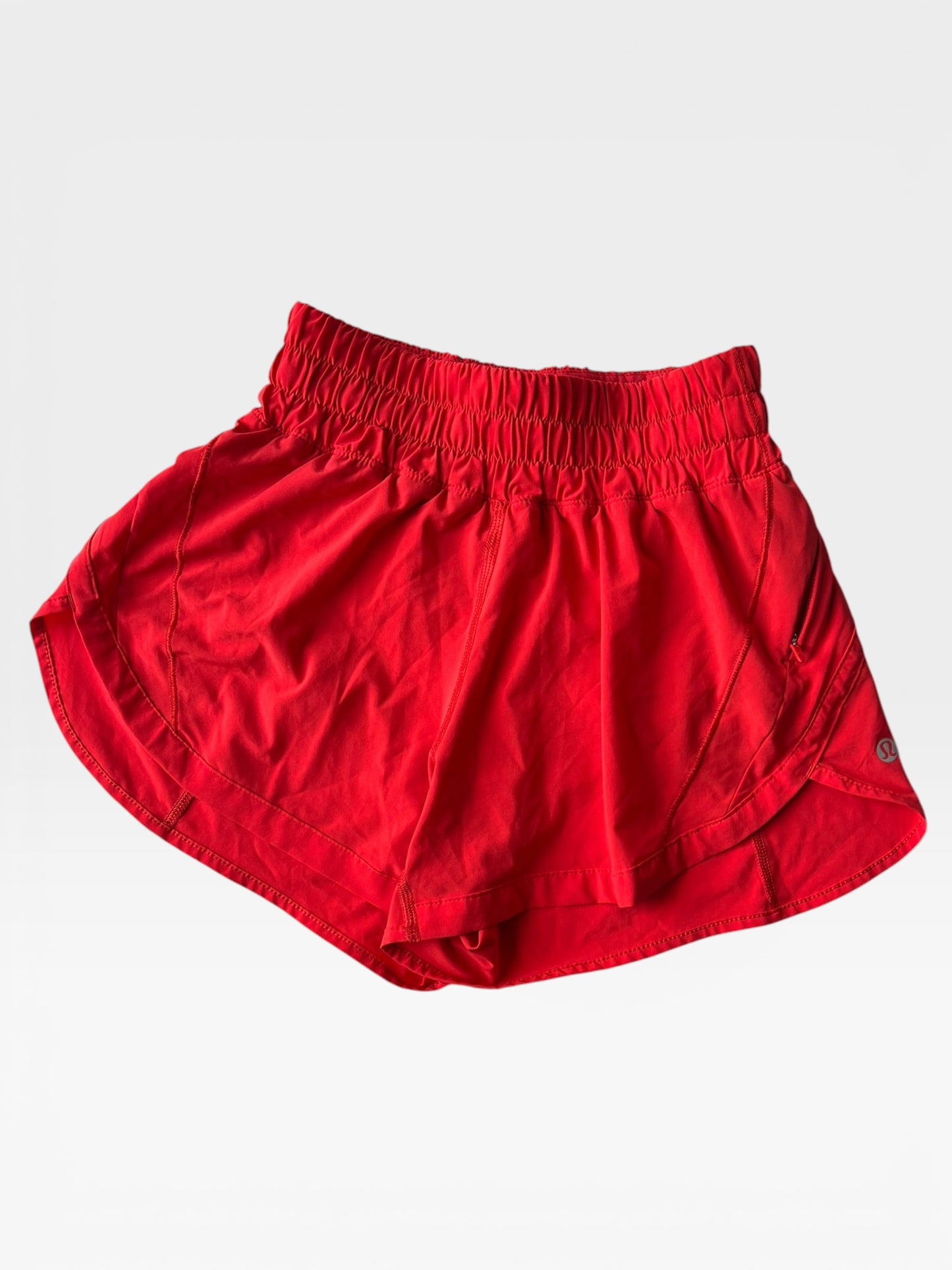 RED/ORANGE LULULEMON SHORTS 2