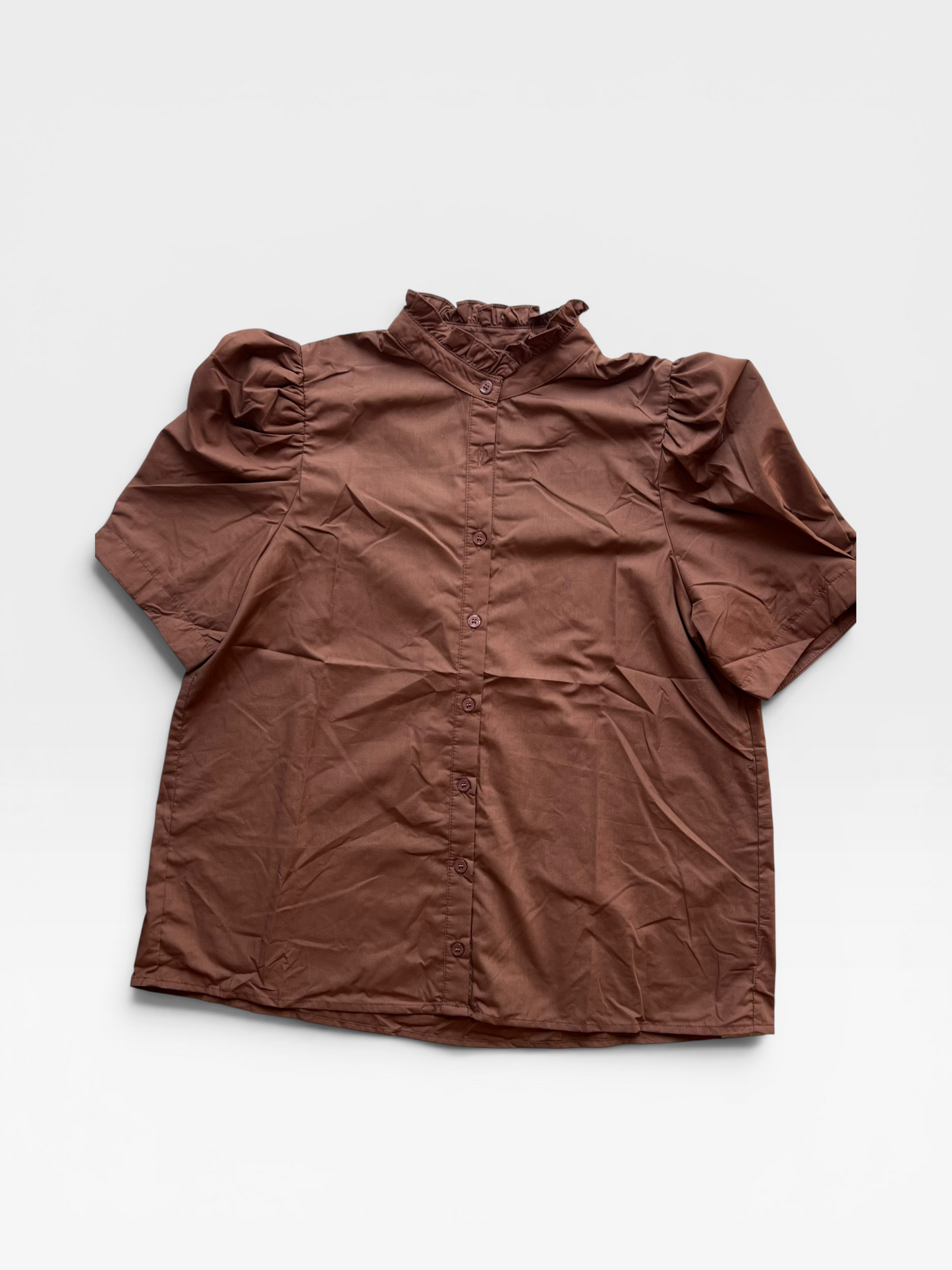 BROWN ENTRO TOP (NWT) S