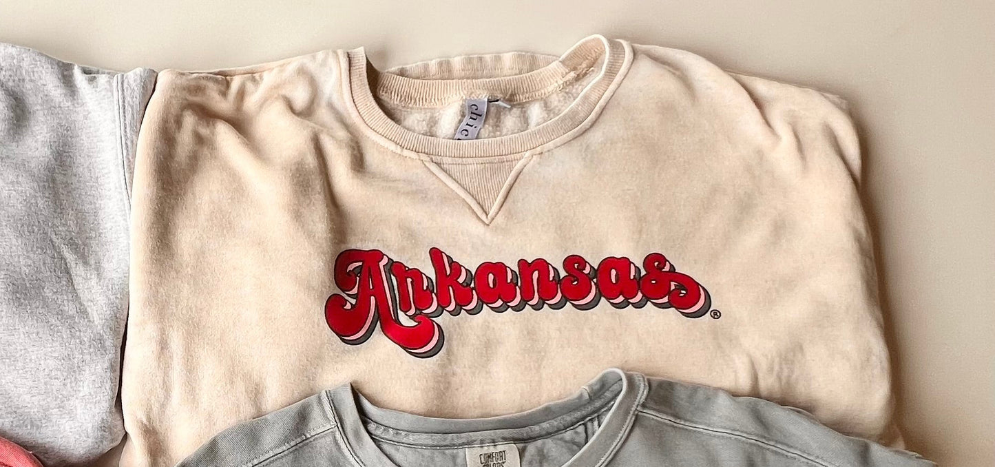 PINK AND RED AR PULLOVER (L)