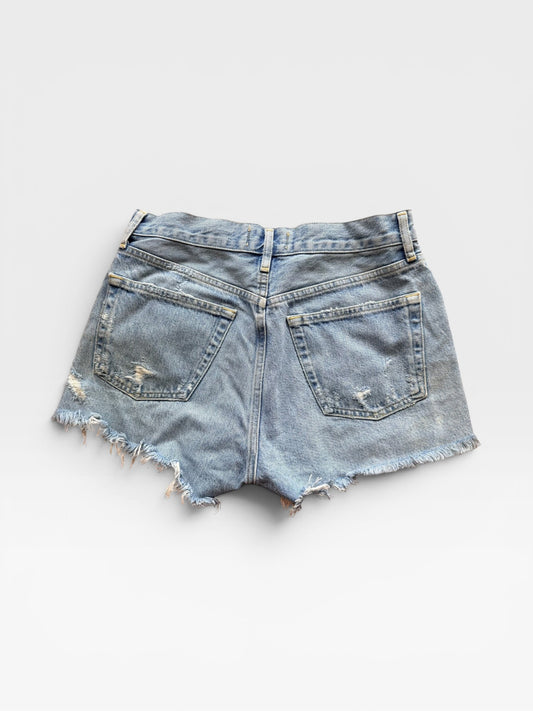 AGOLDE “PARKER” VINTAGE CUT-OFF DENIM SHORTS (ORG. $158) 25