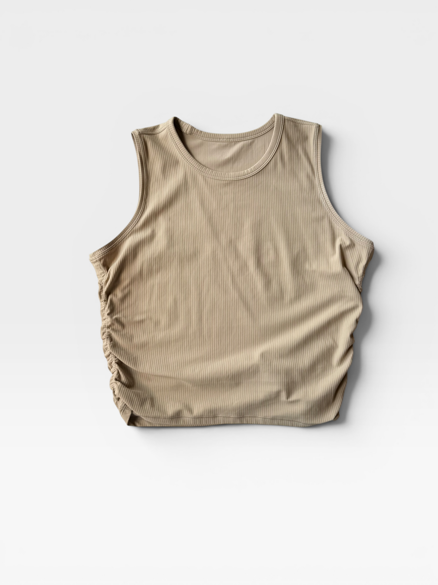 TAN LULULEMON TANK L