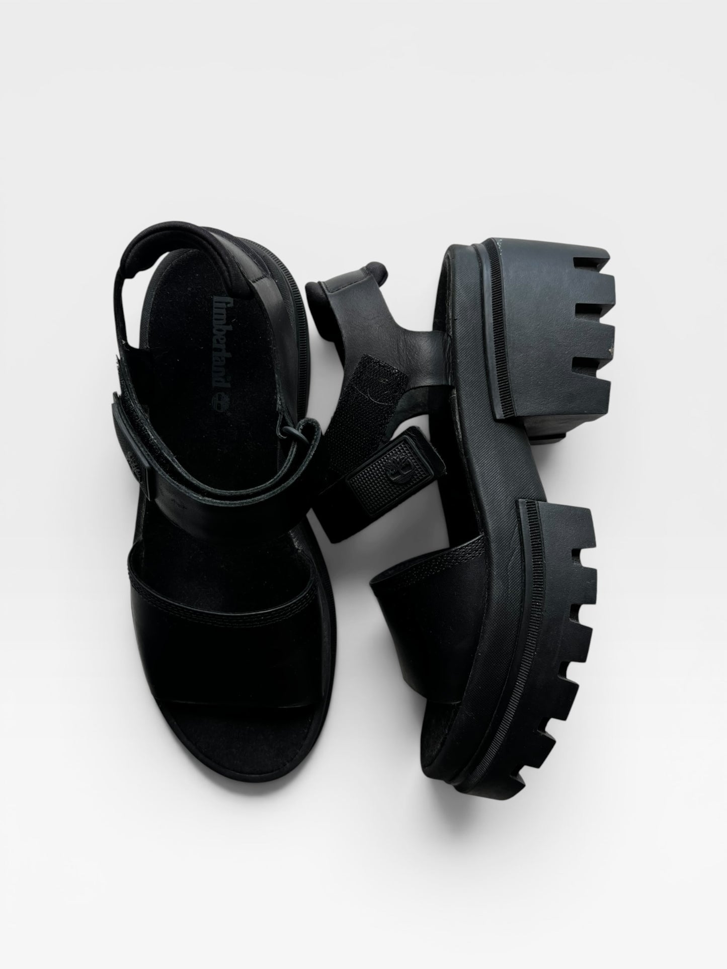 BLACK TIMBERLAND SHOES 7