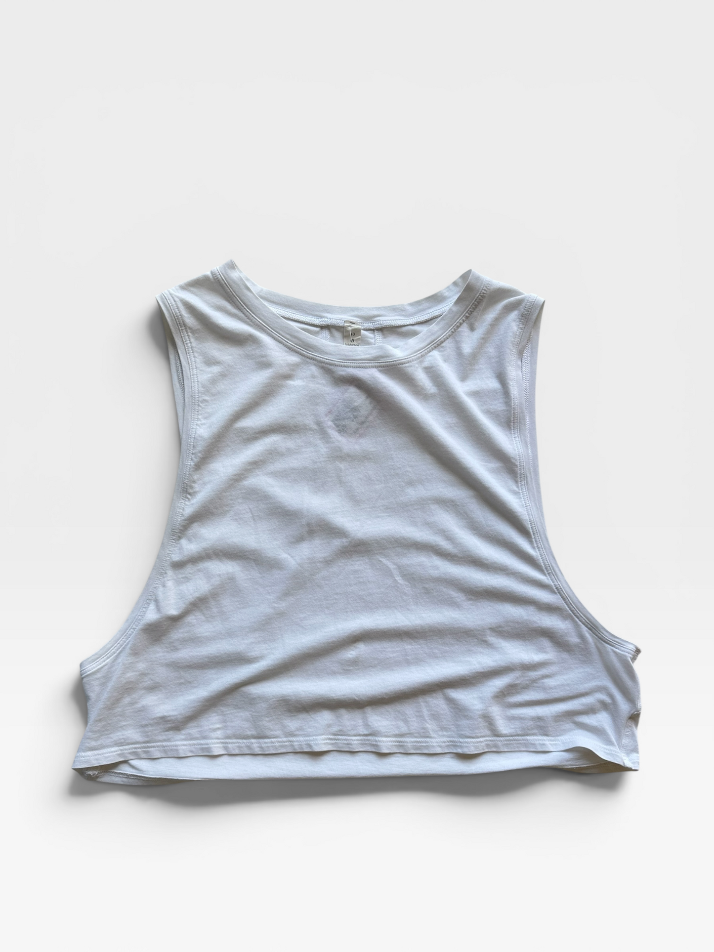 WHITE LULULEMON TANK 10