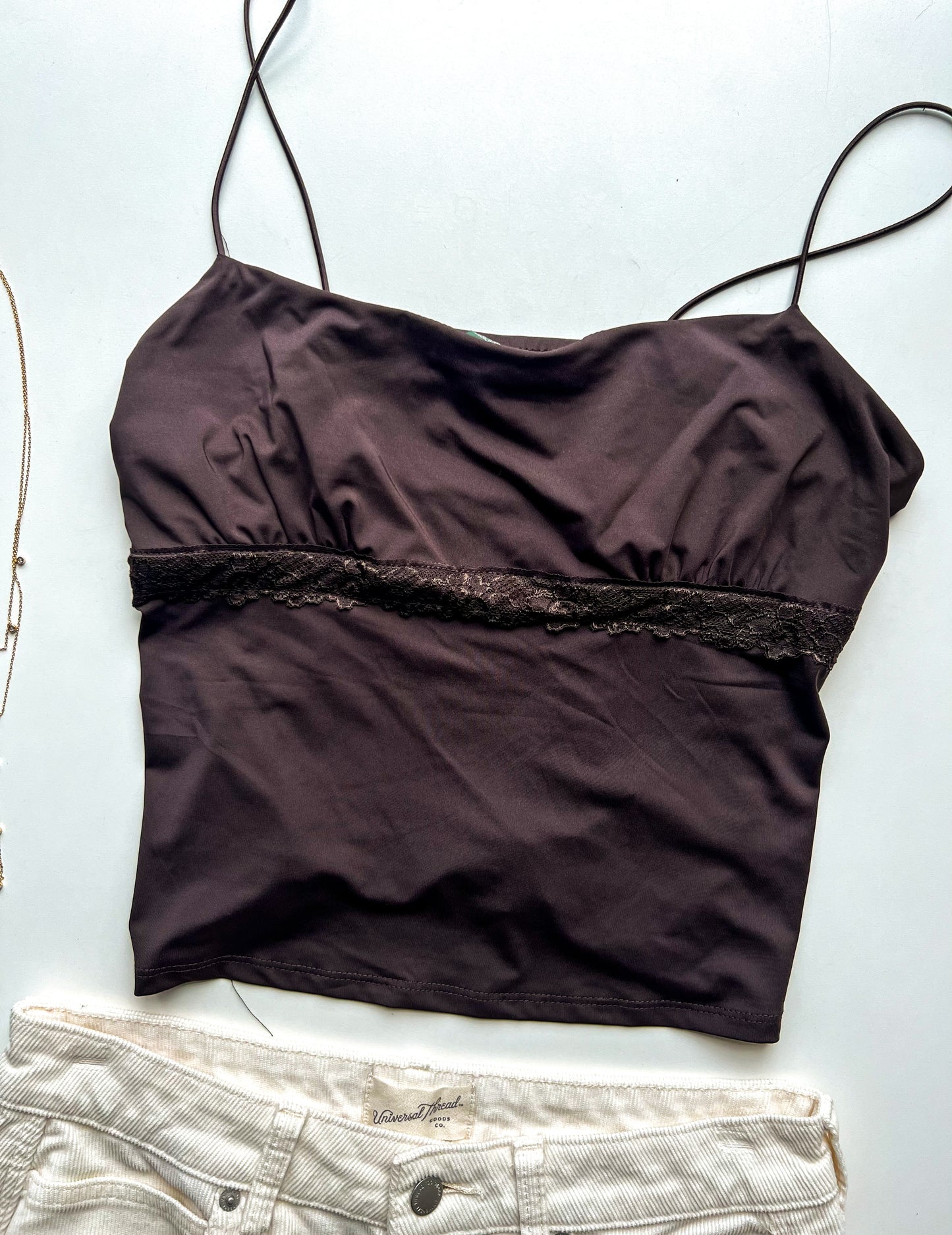 BROWN WILD FABLE TANK M