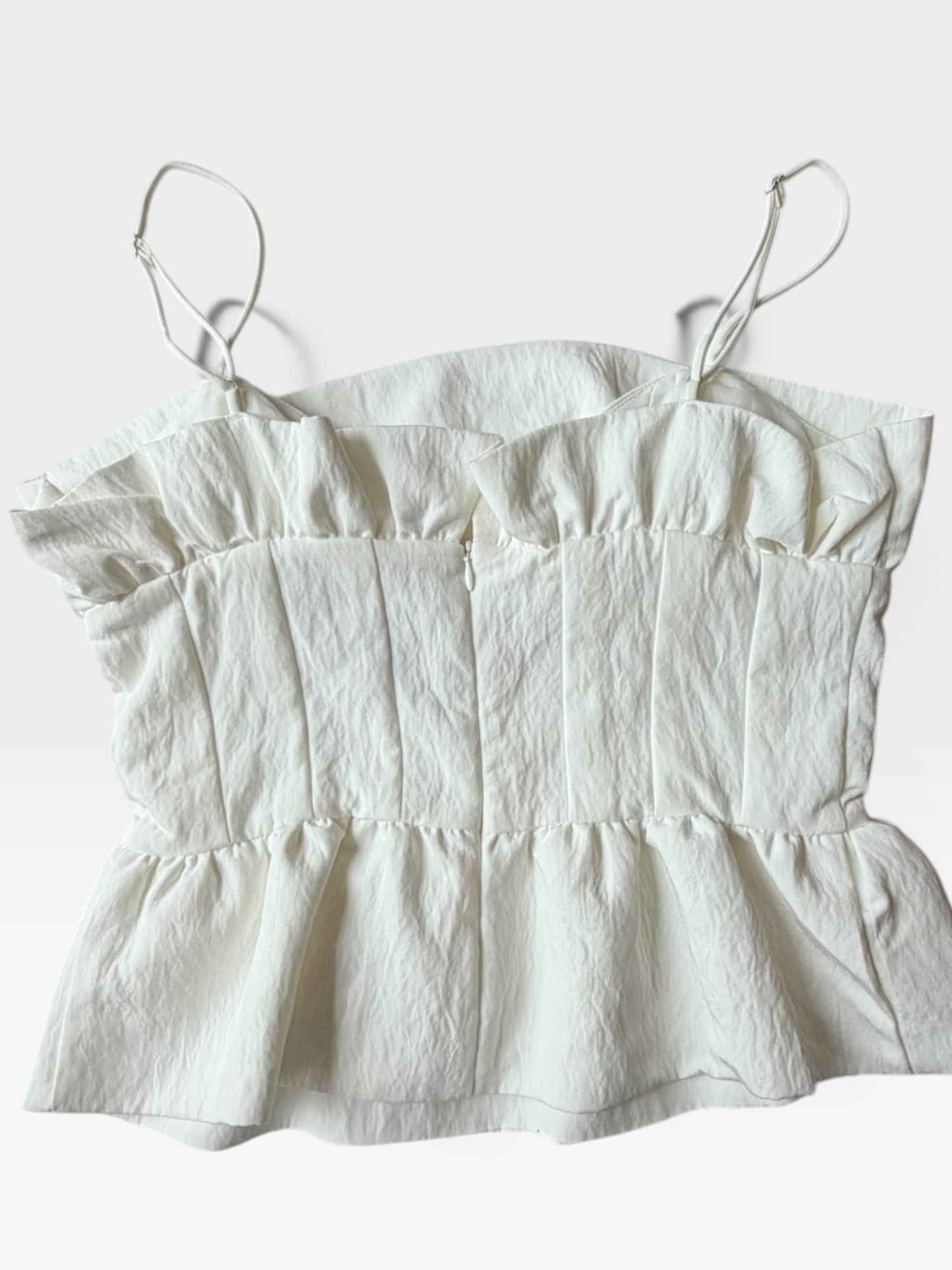 WHITE LINE & DOT TANK (NWT $95) M