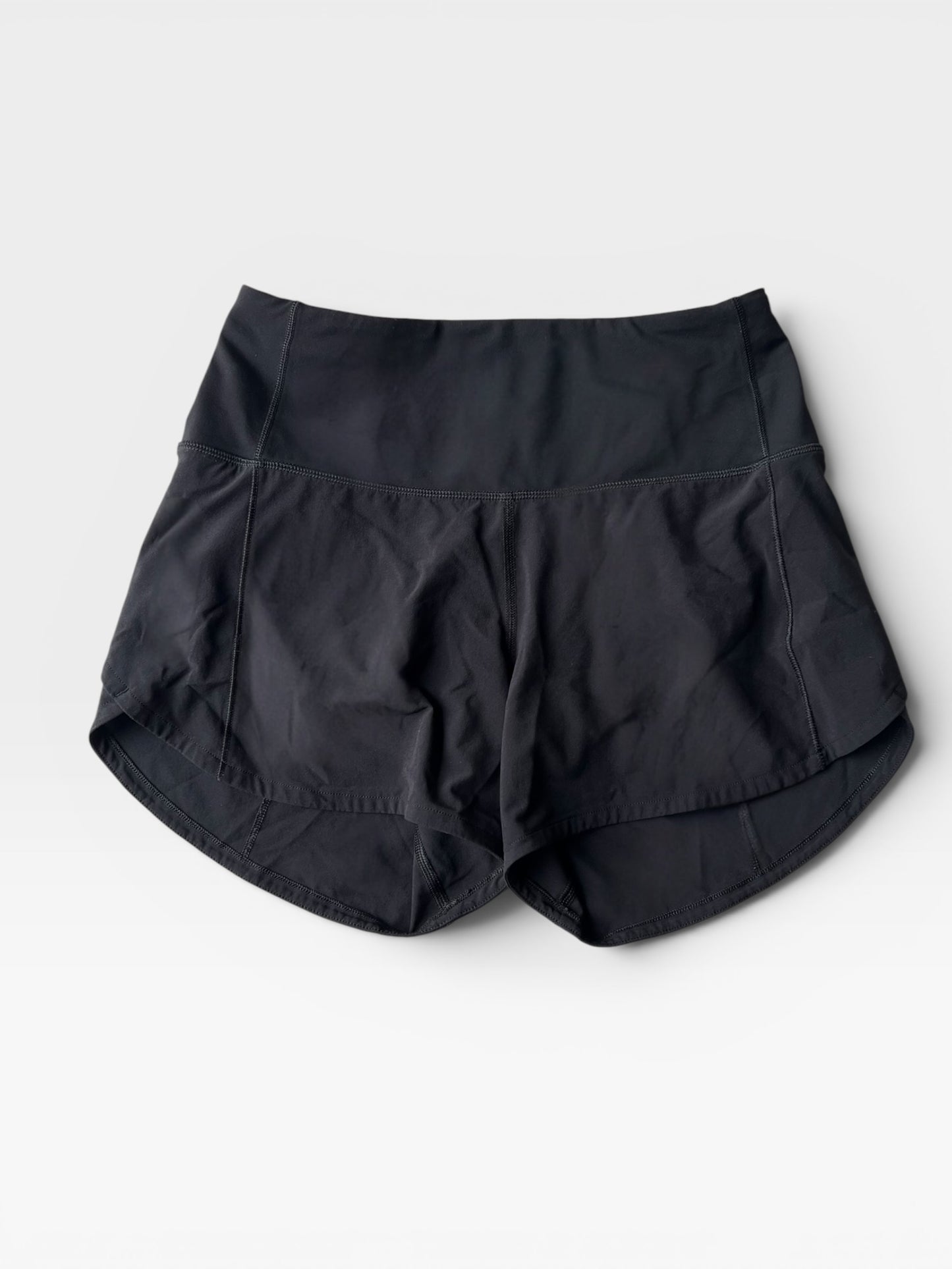 BLACK LULULEMON SHORTS 4