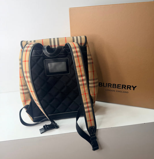 BURBERRY BACKPACK VINTAGE CHECK CANVAS