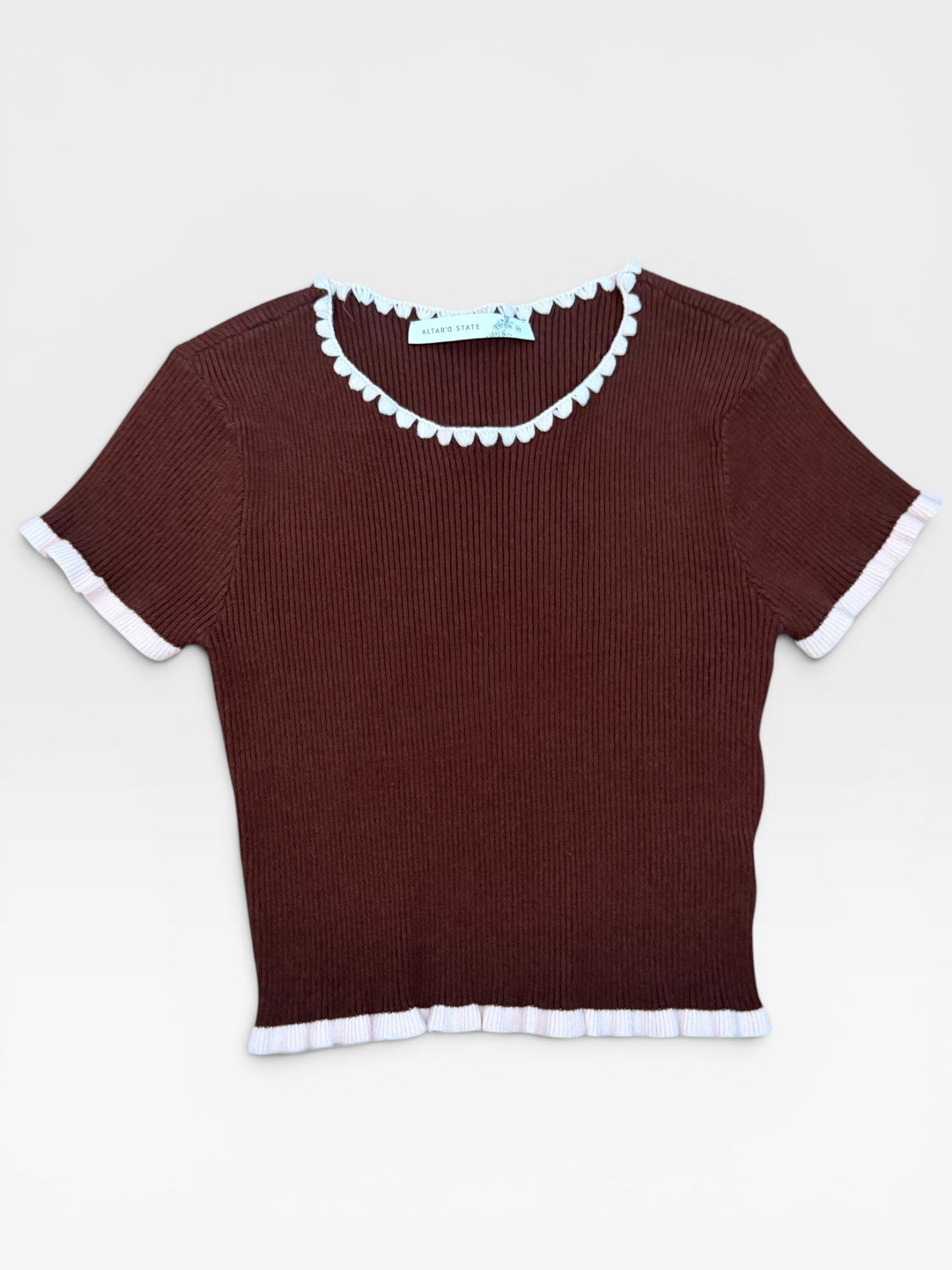 BROWN/PINK ALTRD STATE TOP XS