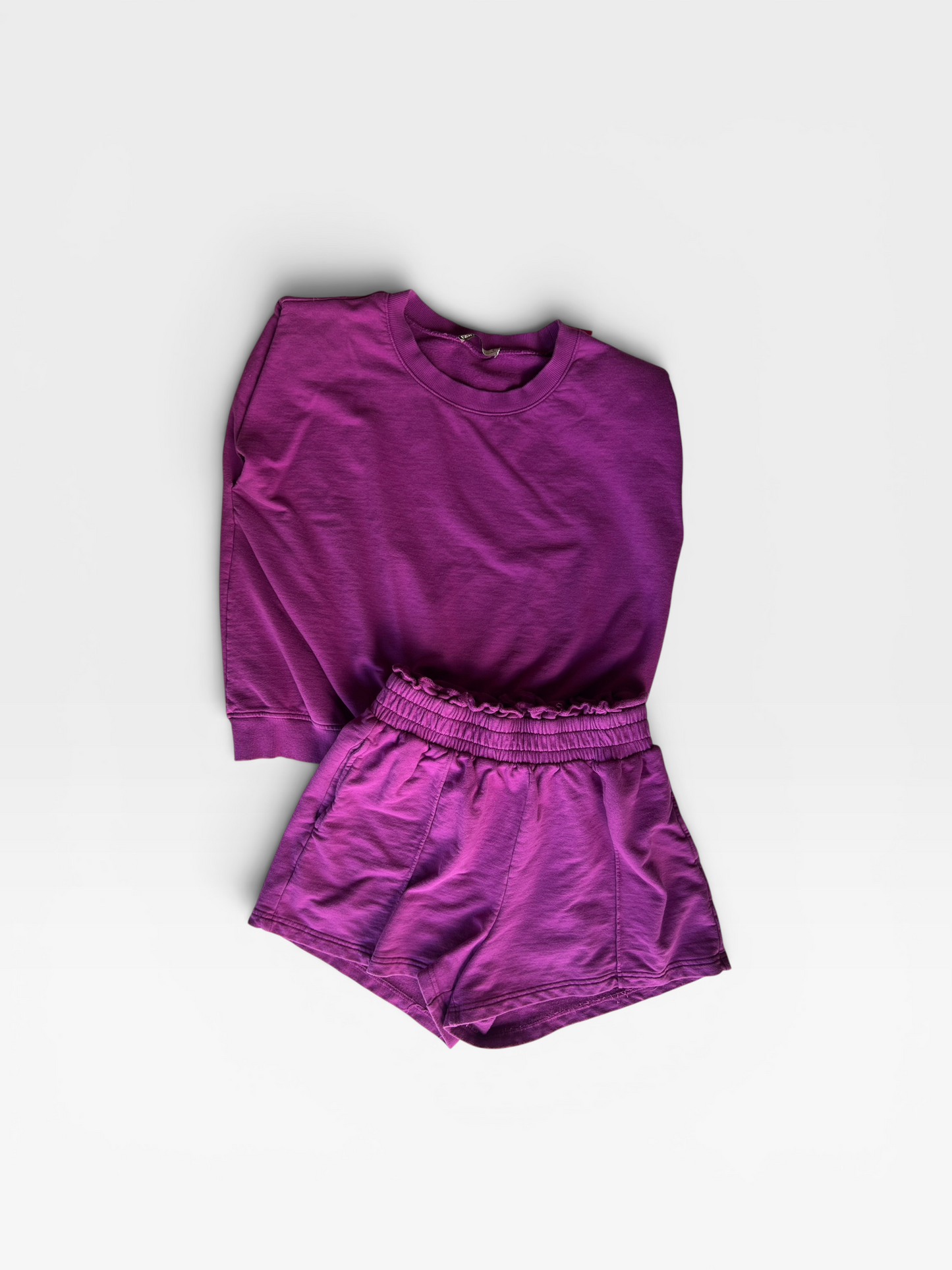 PURPLE ZENANA SHORT SET S