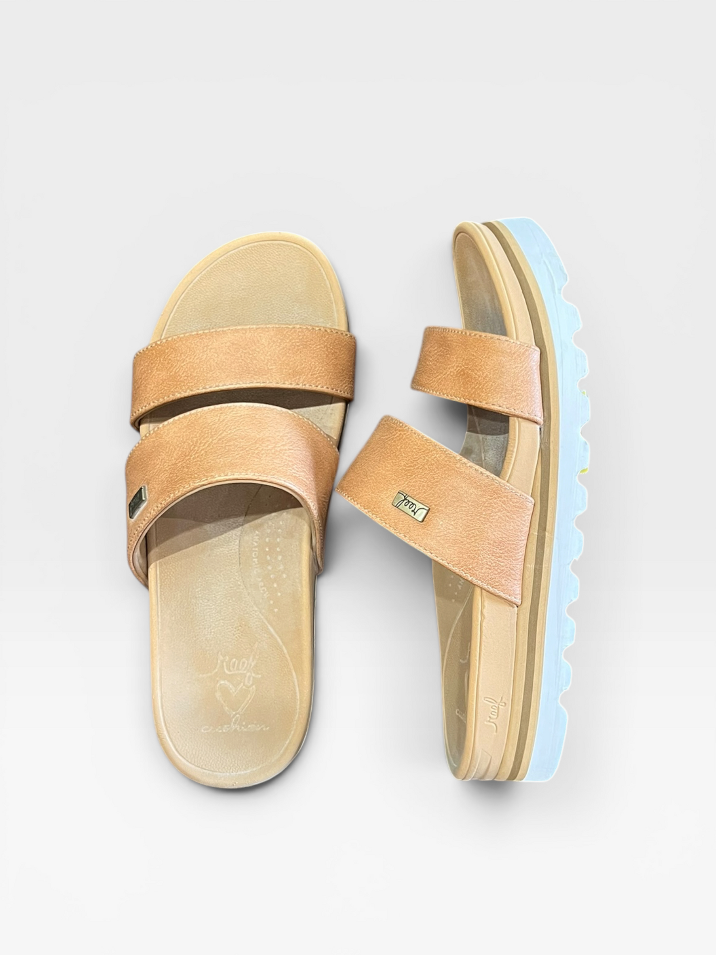 TAN REEF SANDALS 7