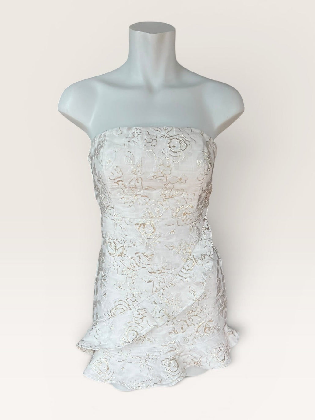 WHITE LU LUS DRESS SMALL