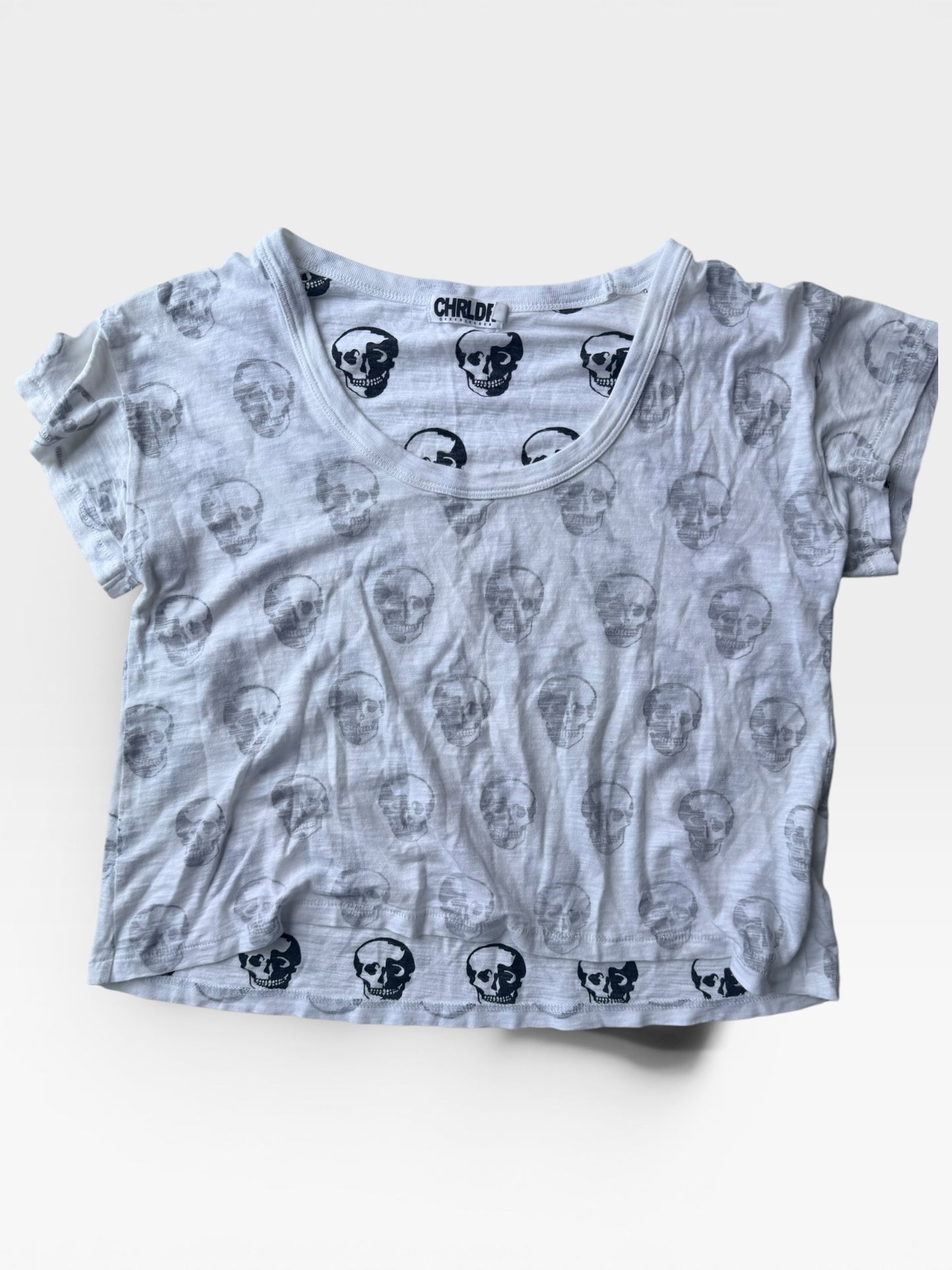 SKULL CHRLDR TSHIRT S