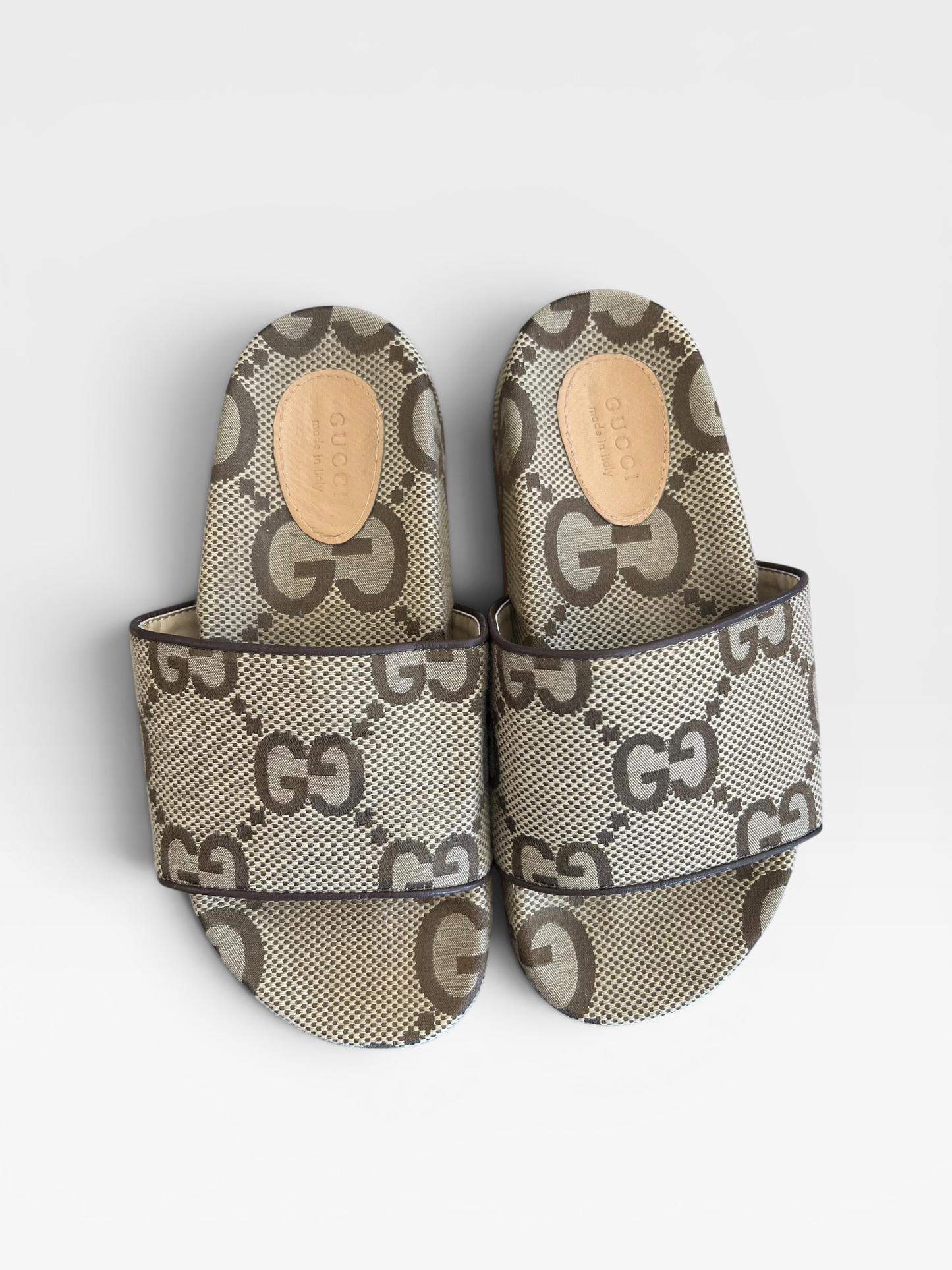 BROWN GUCCI SLIDES (NOT AUTH) 37