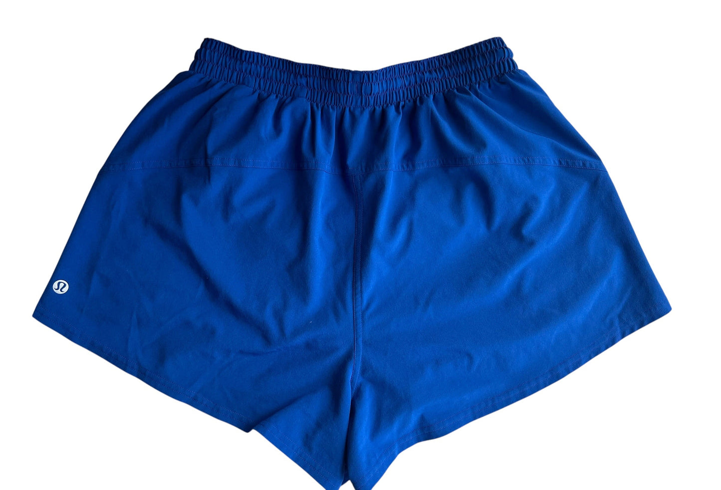 BLUE HIGH RISE LULULEMON 3" SHORTS 6