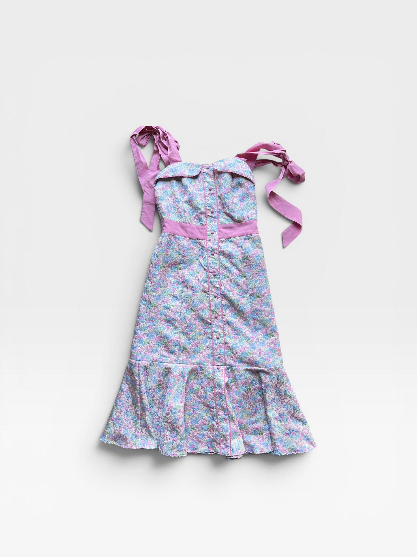 FLORAL MABLE MEDMAID MIDI DRESS (NWT $98) M