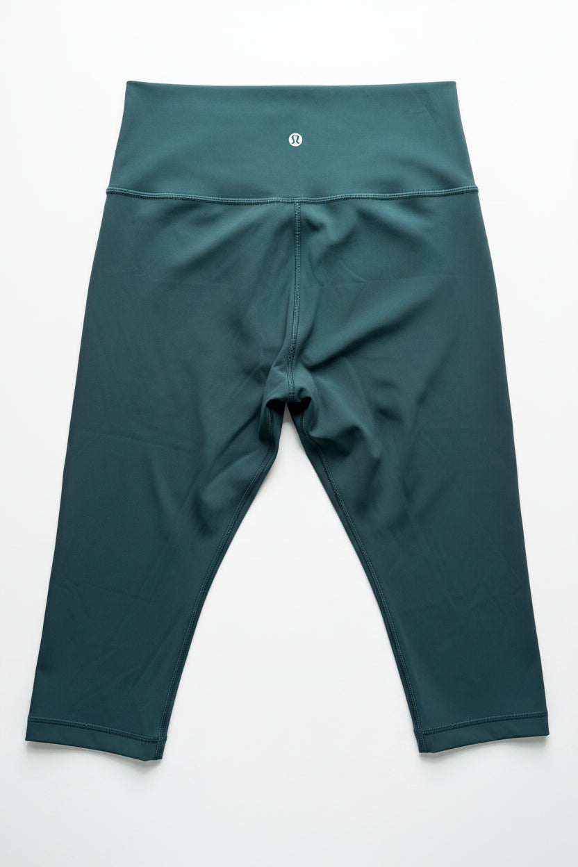 GREEN LULULEMON LEGGINGS 8
