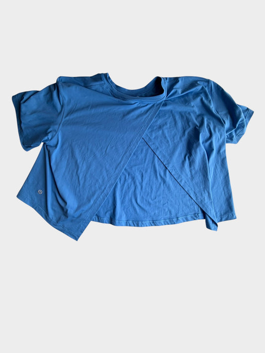BLUE LULULEMON TEE M