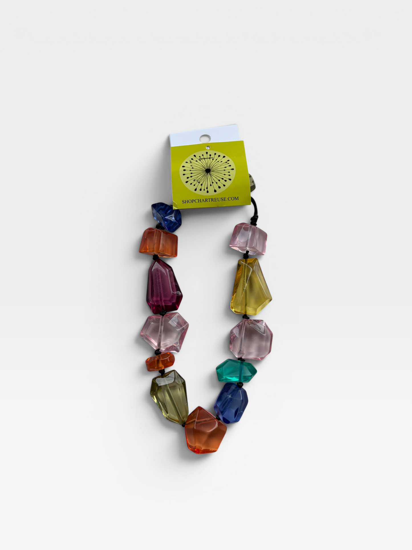 CHUNKY COLORFUL BEADED NECKLACE (NEW)