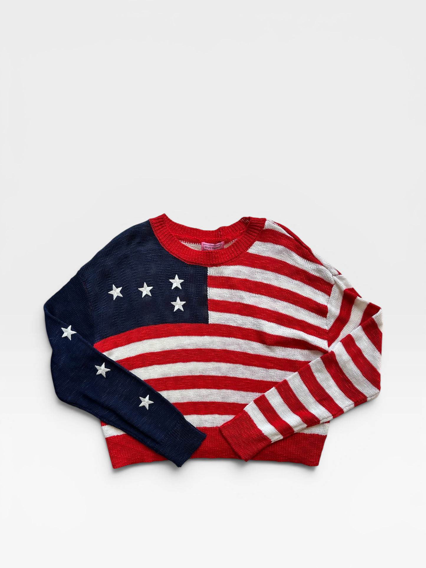FLAG SIMPLY SOUTHERN SWEATER (NWT) L