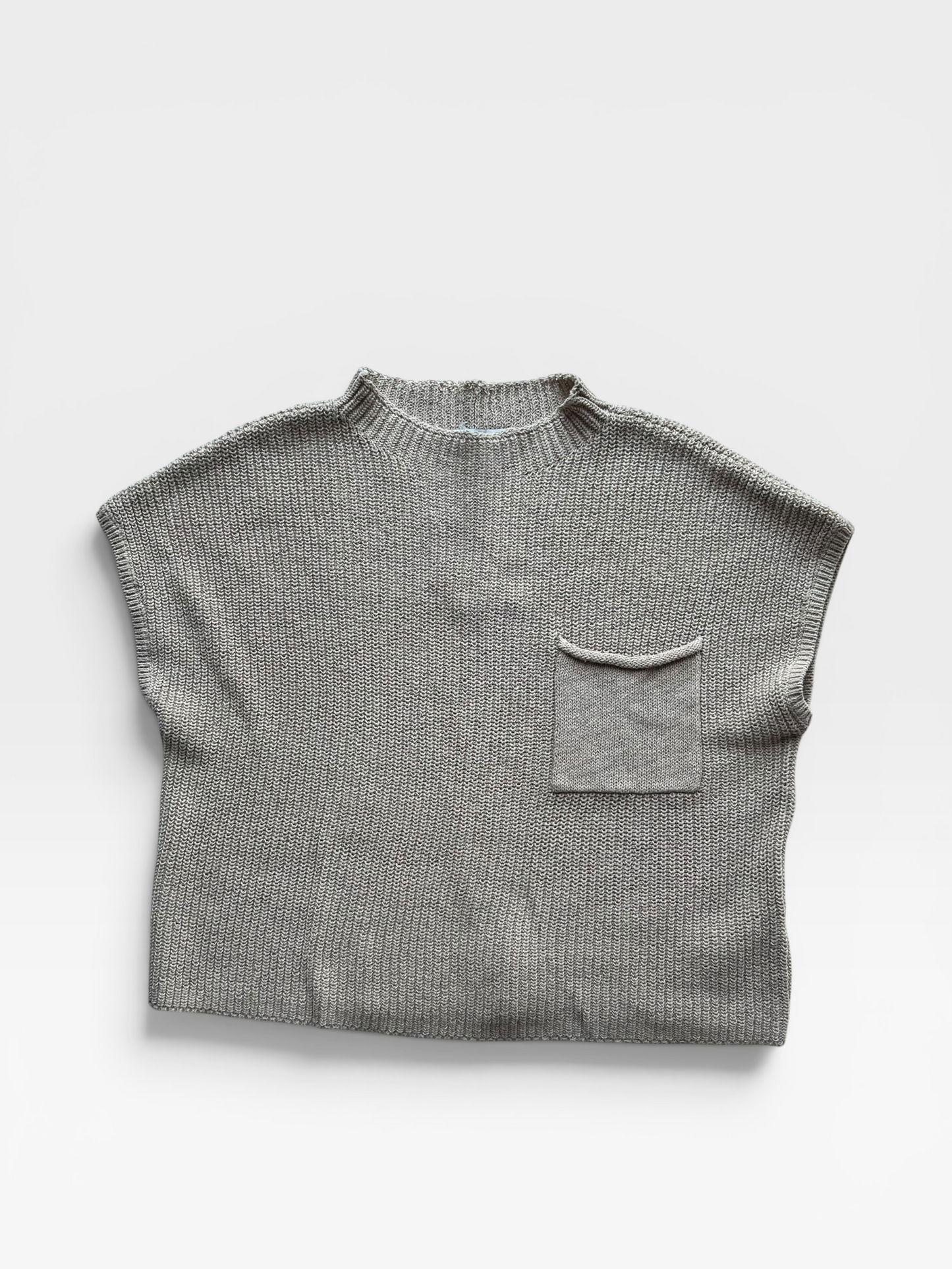 OATMEAL FP BEACH SWEATER TOP (NWT $128) M