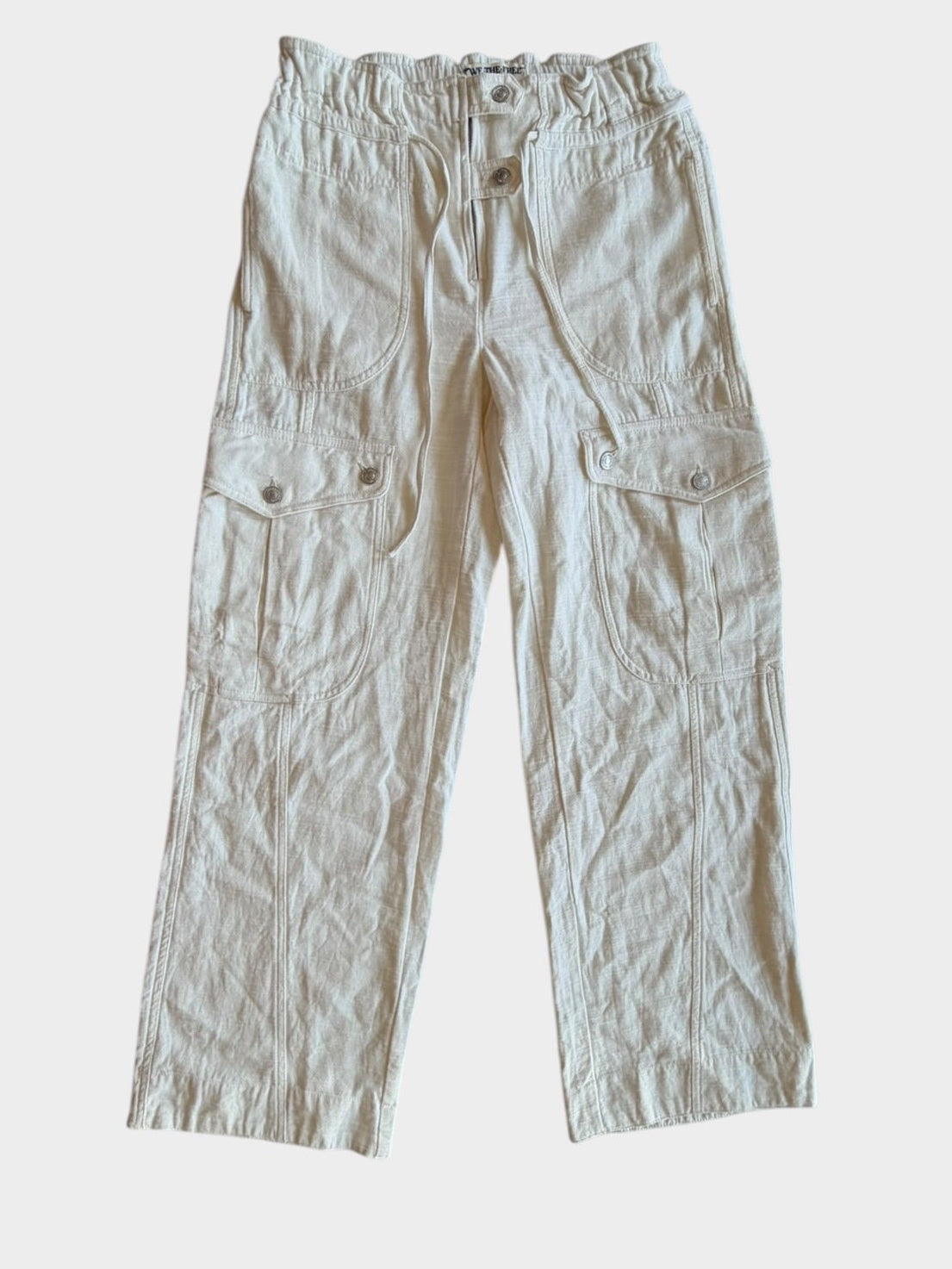 WHITE FREE PEOPLE PANTS XS