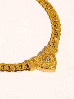 HEART NECKLACE (non-tarnish)