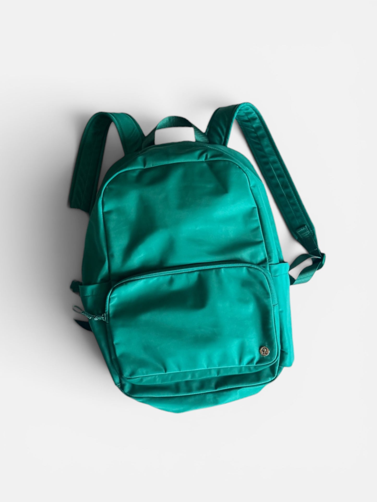 GREEN LULULEMON BACKPACK