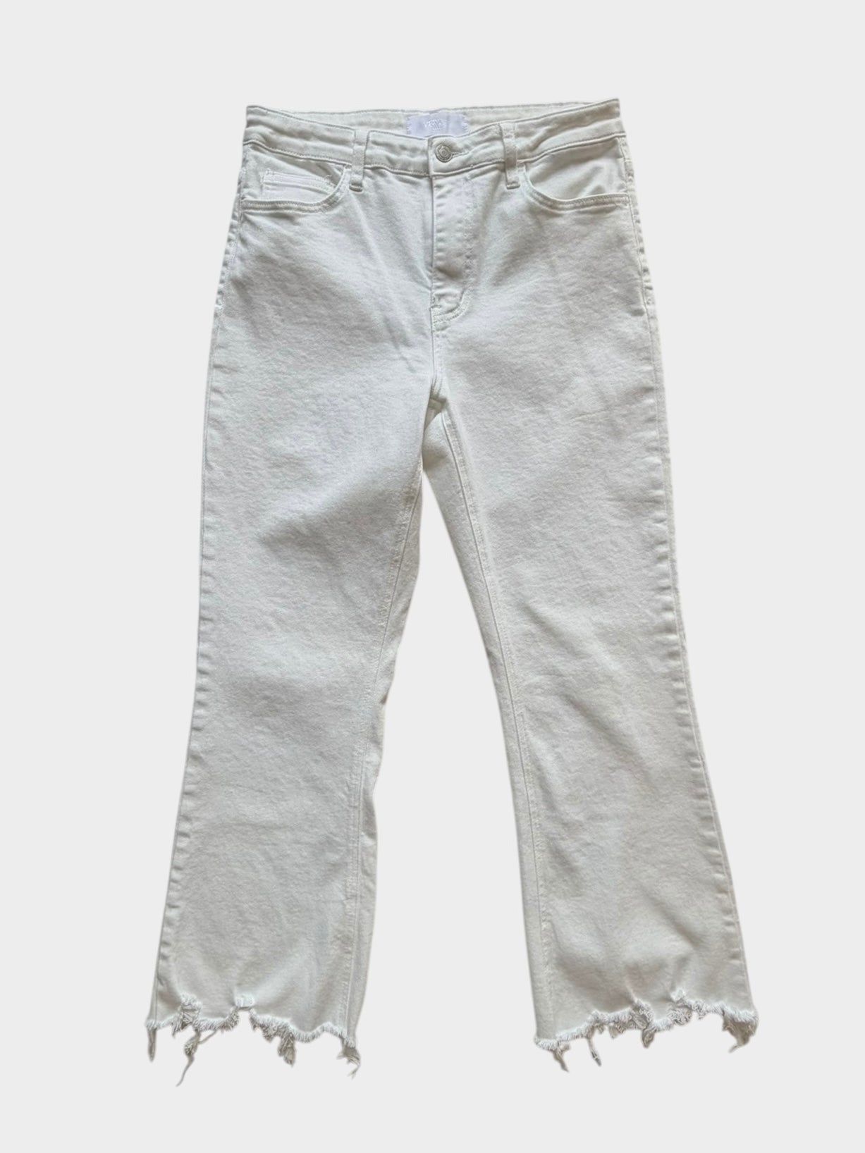 WHITE VERVET PANTS 30