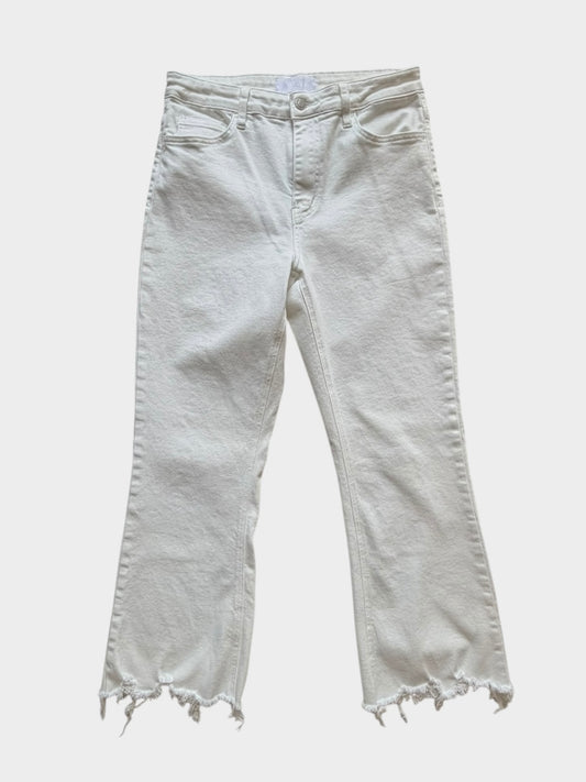 WHITE VERVET PANTS 30