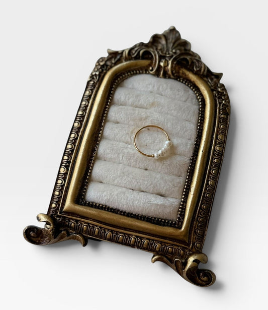 PEARL BEADED RING SIZE 7