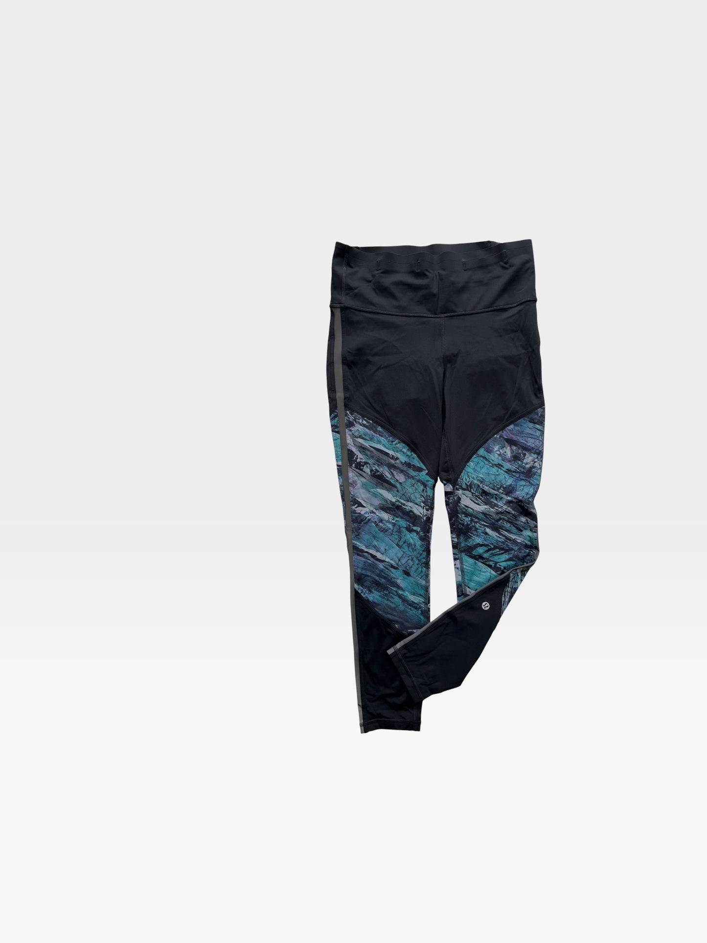 BLACK/BLUE LULULEMON LEGGINGS (NWT) 8