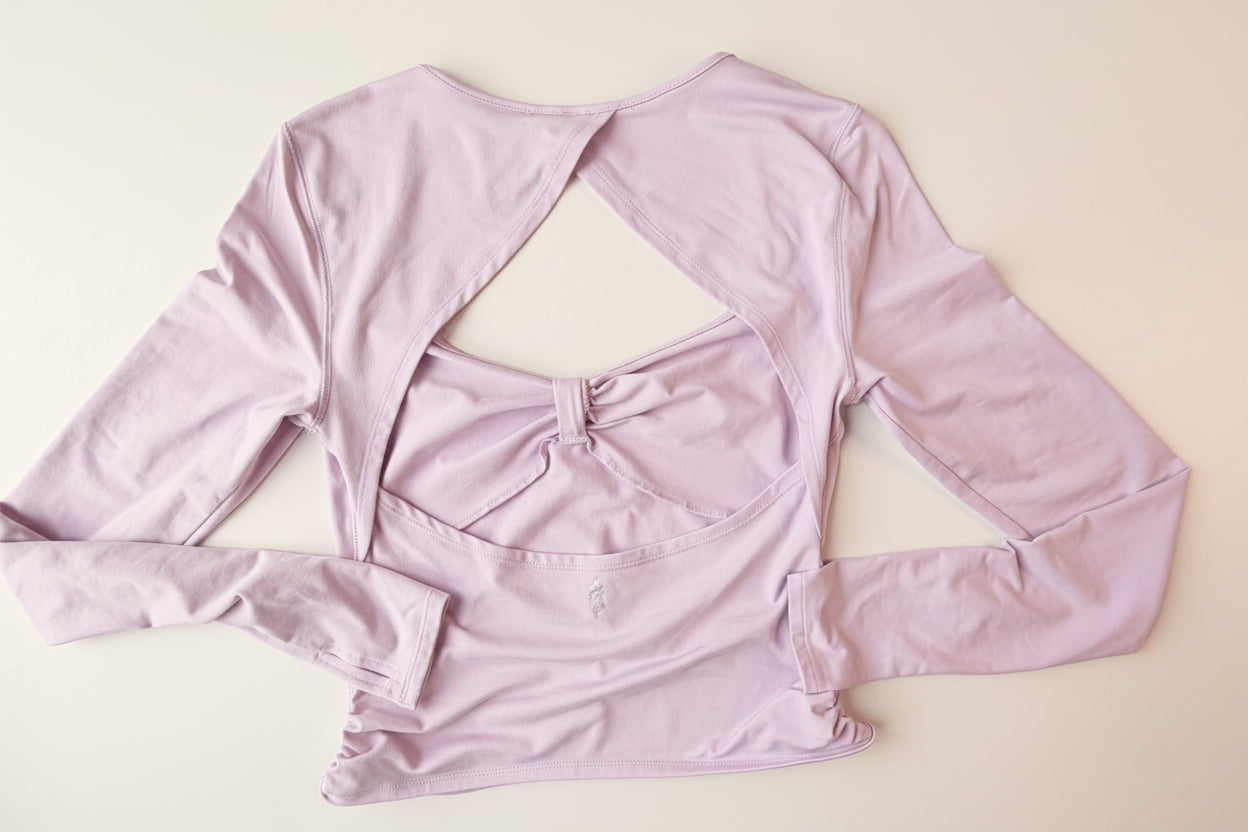 PURPLE FREE PEOPLE TOP M
