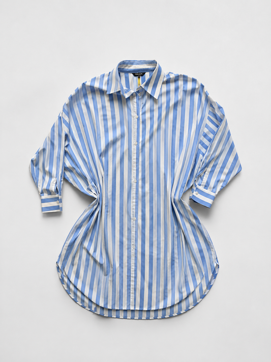 MISLOOK DRESS BLUE/WHITE L/XL