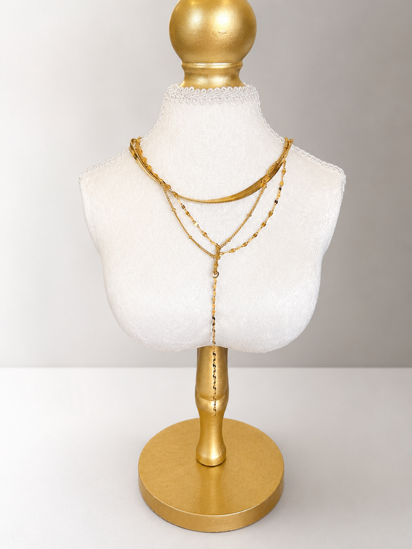 GOLD NON TARNISH Y NECKLACE