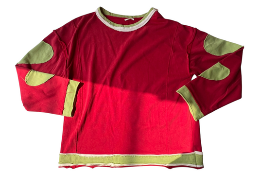 RED/GREEN JODIFL TOP (NWT $60) L