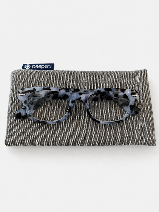 TORTOISE/BLUE "PEEPERS" BLUE LIGHT GLASSES