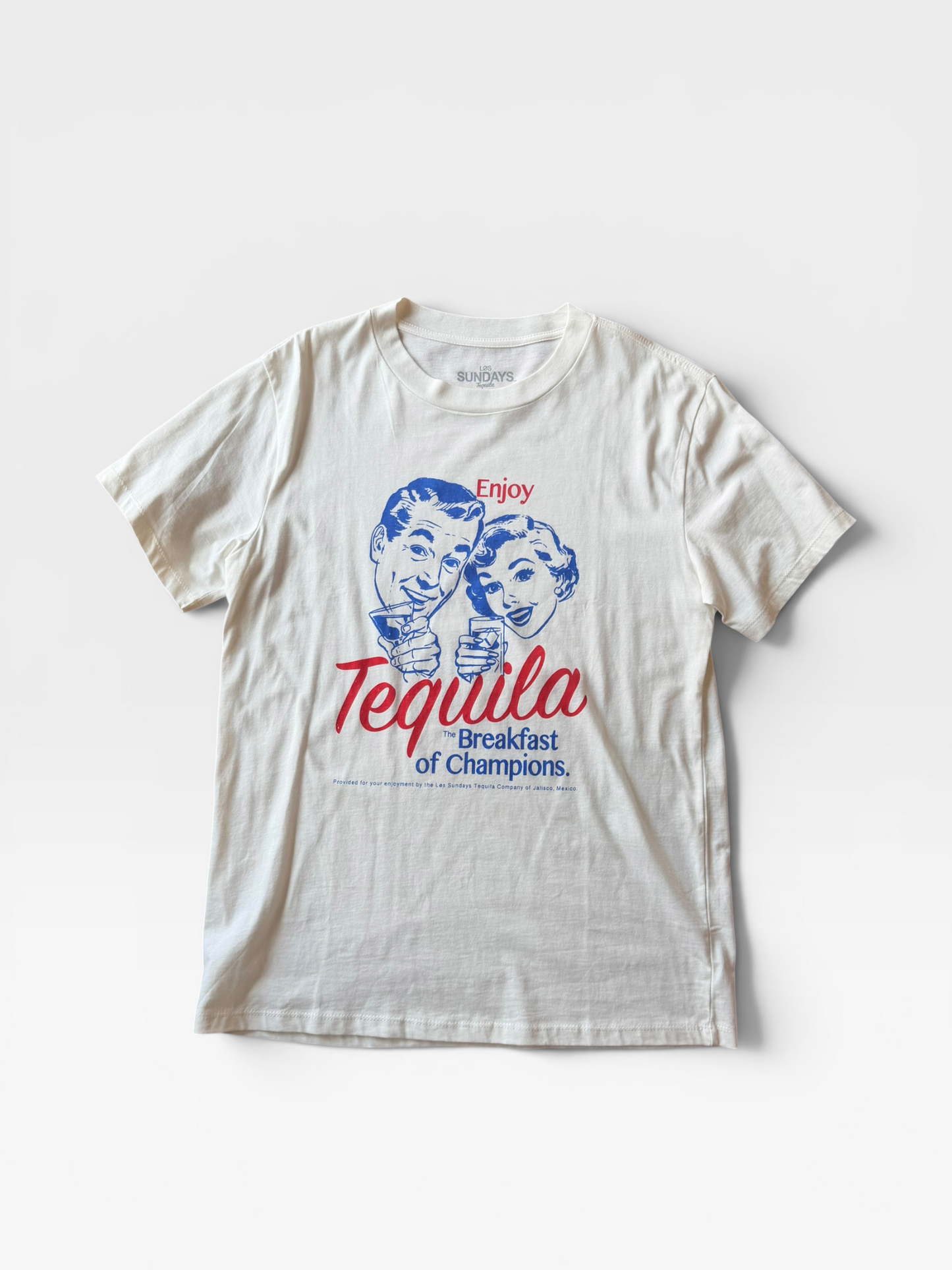 WHITE LOS SUNDAYS TEQUILA TSHIRT L