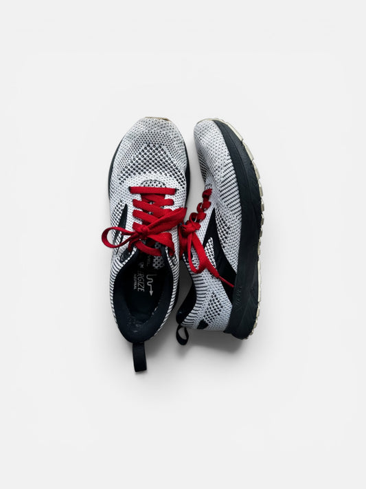 RED WHITE AND BLACK BROOKS SNEAKERS 7