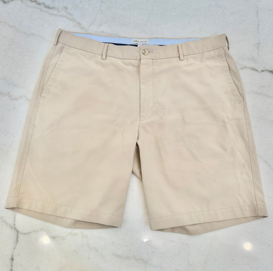 TAN PETER MILLAR SHORTS 38 (ORG$128)