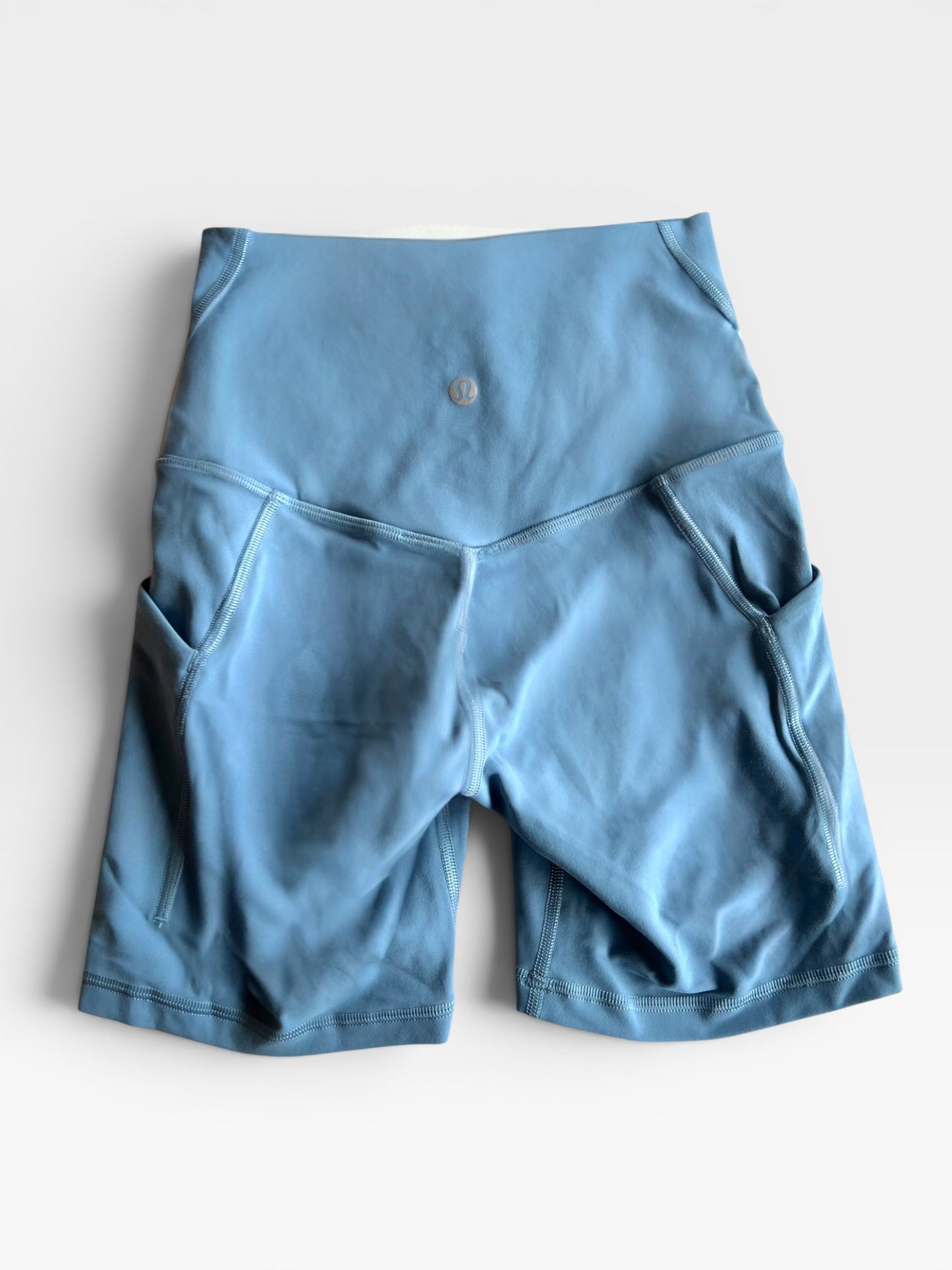 BLUE LULULEMON SHORTS 2