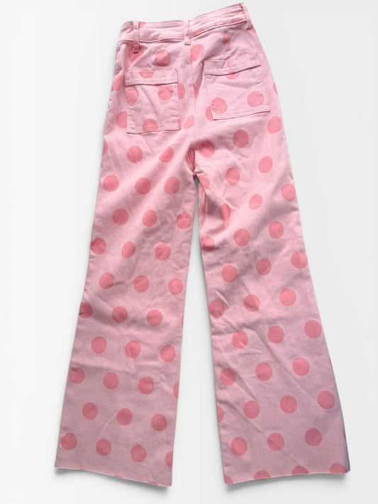 PINK POLA DOT POPPY&PINE PANTS S