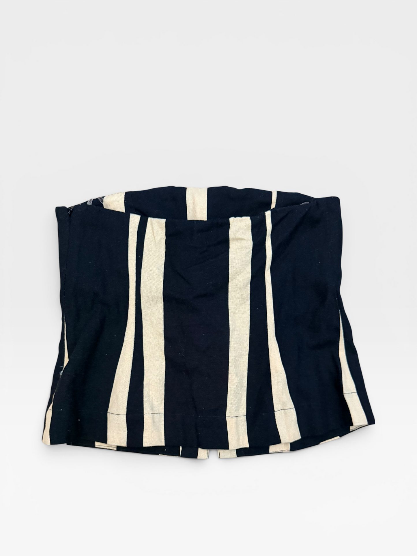 BLACK/TAN "DRESS TO" TOP (NWT $109) XS
