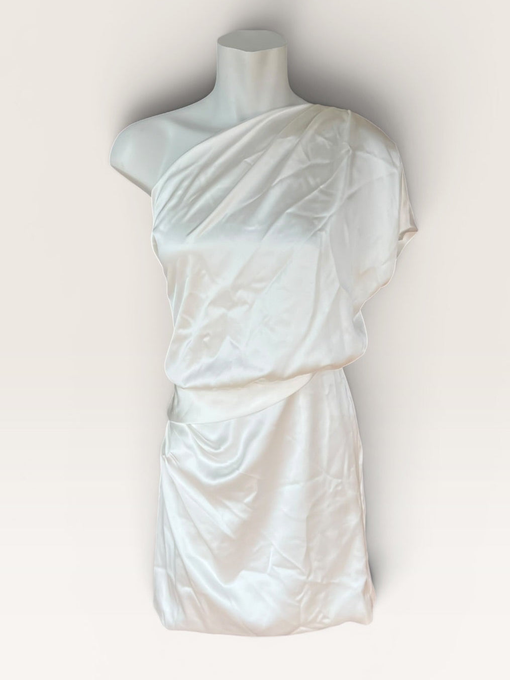 WHITE PINK LILY DRESS SMALL
