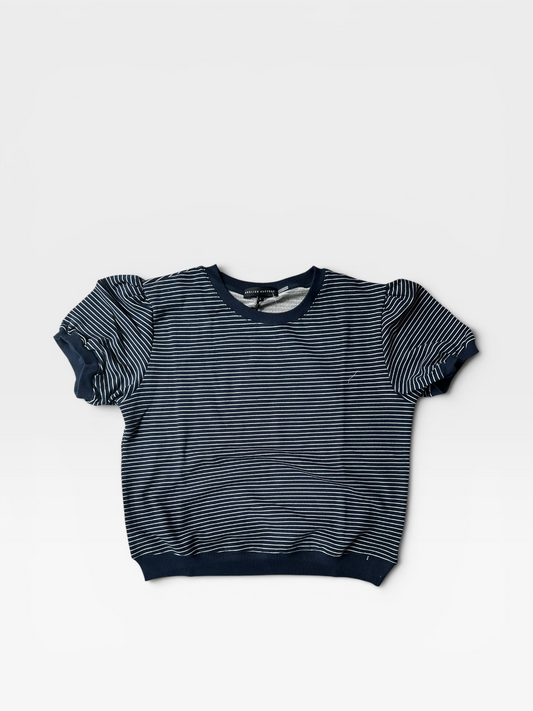 NAVY/WHITE ENGLISH FACTORY TOP (NWT $75) L